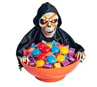 Genérico Halloween Candy Holder Animated Skeleton Holiday Decor