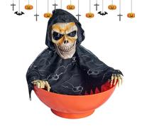 Genérico Halloween Candy Holder - Animated Skeleton Holiday Decor Use
