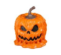 Genérico Halloween Candy Jar, Pumpkin Shaped Resin Canister, 7.09x5.91in Treat Organizer with Lid, Decorative Design, Autumn Themed Centerpiece for Party, Bedroom, Wedding, Study, Table Decor