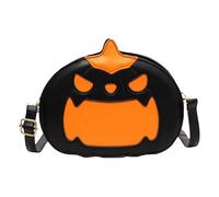 Generico Halloween Casual Bag - Pumpkin Bag Little Shoulder Bags | Halloween Purse | Fun Pumpkin Shoulder Bags | Leather Pumpkîn Purse | Hallowêen Shouldêr Bâg for Women Hallowên, Negro,