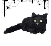 Genérico Halloween Cat Escultura - Estatua De De Resina Gótica, Figura Estacional Espeluznante, Animal Espeluznante, Misteriosa Decoración | para La Sala De La Mantel en El Dormitorio
