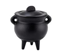 Genérico Halloween Cauldron Vintage Black Incense Burner Decor