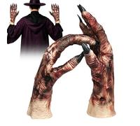 Generico Halloween Claw Gloves - 12.6 Inch Latex Creepy Costume Handwear, Adult version, riferimento alla descrizione