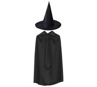 Genérico Halloween Cloak - 55 Inch Cape With Witch Hat For Teens And Adults