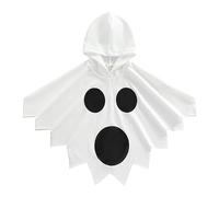 Genérico Halloween Cloak, cambio de edad media, capa de algodón con capucha de 80 cm/poliéster, transpirable y cálido para 8 a 18J, suave, cómodo, ideal para la máscara de Halloween espeluznante