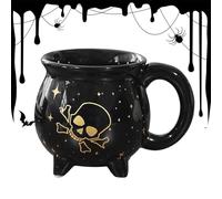 Genérico Halloween Coffee Mug, Spooky Ceramic Drinkware, Trick Or Treat Cup, Heat-Resistant Material, Easy-Grip Handle, Ideal for Kitchen Restaurant Hotel Farmhouse Apartment Counter
