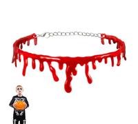 Generico Halloween Collar Sangre Gocciolante | Horror Vampiro Rojo de Cadena Colgantes Sangre,Collar Sangrante Falso para Cosplay Eventos temáticos y Escenografías, riferimento alla