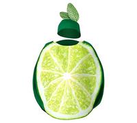 Genérico Halloween Costume, Fruit Costume, Lightweight Clear Lime Prints Outfit, Realistic Jumpsuit Outfit With Hat, Novelty Halloween Outfits For Men Family Friends Gathering Party
