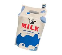 Genérico Halloween Costumes Adults, Funny Milk Carton Outfit, 60x40cm/23.62x15.75 Inches Creative Novelty Party Wear, Lightweight Foam Design Style, 1 Piece White, for Cosplay Events School
