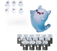 Genérico Halloween Decorations - Glow in The Dark Mini Ghost Figures with Box, Glow in The Dark Mini Resin Ghosts (Blue-A*1pc)