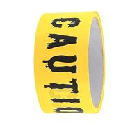 Genérico Halloween Decorations- Hazard Tape Roll | High Visibility Yellow Strip with Clear Caution Text, Tear Resistant Film & Flexible Banner for Home Spooky Decoration