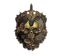 Generico Halloween Decorations - Spooky Iron Skeleton Halloween Decorations, Skull | Animated Prop for Porches Doorways Haunted House Party Sound Light Up Eyeball Creepy Gothic Door Decor