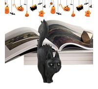 Genérico Halloween Desktop Decoration - Spooky Witch Black Cat Pumpkin Ghost Resin Figurines, Horror Decorative Table Centerpiece For Halloween Party Home Desk Shelf Seasonal Ornament