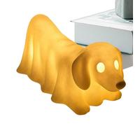 Genérico Halloween Dog Lamp, Ghost Dog LED Night Light, Resin Nightlight Figurine, Spooky Holiday Statue, Tabletop Decor for Fireplace Mantel Bookshelf Desktop Display, Make Sure Safe Usage