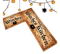 Genérico Halloween Doormat - Polyester Kitchen Door Rug, 16x24 & 16x47in | Spooky Non-Slip Welcome Mat, Easy To Clean, Perfect For Laundry Rooms & Dry Areas