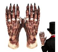 Genérico Halloween & Easter Mummy Latex Gloves, Realistic Mummy