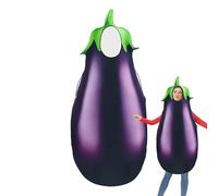 Genérico Halloween Eggplant Costume - Halloween Prank Costumes Vegetable Eggplant | Hilarious Attention-Grabbing Dress Up & Pretend Play Prank Prop For Family Friends Women Men Elderly