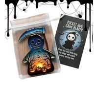 Genérico Halloween Emotional Cards - Acrylic Cute Holiday Charm for Friends
