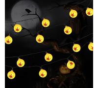 Genérico Halloween Eyeball String Lights, 20 Battery Operated Eyeball Light, 9.8 Inches Waterproof Hanging Decoration for Wall Patio Yard Tree Fence Porch Window Garden Seasonal Party