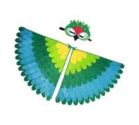 Genérico Halloween Felt Wings - Colorful Kids Bird & Costume | Gradient Animal Wings For Dance, Parties & Dress-Up Play