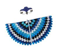 Genérico Halloween Felt Wings - Colorful Kids Bird & Costume | Gradient Animal Wings For Dance, Parties & Dress-Up Play