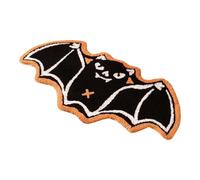Genérico Halloween Floor Mat, Gothic Bat Door Rug, Water Absorbent Fabric, Non Slip Backing Design with Decorative Carpet for Hotel, Dorm, Business, Bedroom, Bathroom, 19.69x31.5x0.39 Inches