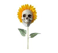 Genérico Halloween Garden Stake | Spooky Creepy Realistic Waterproof | Simulation Sun FLO wer Skull Art | for por Patio Lawn Yard Outdoor Flower Bed Planter Holiday
