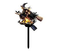 Genérico Halloween Garden Witch Stake Light | Solar Witch Yard Light