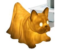 Genérico Halloween Ghost Dog Lamp, Dachshund Figurine Nightlight, Cute Decorative Accent Light, Soft Glow Home Decor, Seasonal Celebration Display, for Bedroom Living Room Table Halloween Use