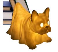 Genérico Halloween Ghost Dog, Led Night Light Decor, 5.12x3.94 Inches, Compact Lightweight Resin Figurine Spooky, Desktop Statue for Mantel, Fireplace, Tabletop, Holiday and Display