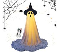 Generico Halloween Ghost, Espeluznante Light Up Ghost Outdoor con Mando a Distancia LED LAGUE - Horror Halloween Decoración para Festival Festival Escape Room Holiday