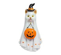 Generico Halloween Ghost Figurine - Funny Ghost Statue | Spooky Resin Ghostt Animal Statue, Ghostt Decor, Halloween Table Decoration For Porch Camping Mantel Yard Window Walkway Haunted House