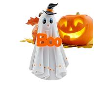 Generico Halloween Ghost Figurine - Funny Ghost Statue | Spooky Resin Ghostt Animal Statue, Ghostt Decor, Halloween Table Decoration For Porch Camping Mantel Yard Window Walkway Haunted House
