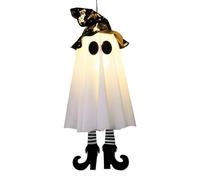 Generico Halloween Ghost Light - Fabric, 18.11x6.5in LED Outdoor Ornament Festive Glow | Weather-Resistant Lighted Decoration, Spooky Yard Decor for Patio, Garden, Porch, Lawn, Backyard