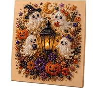 Genérico Halloween Ghost Pearl Art DIY Kit, 3D Diamond Painting，Ghost