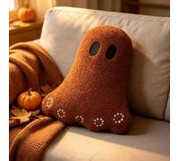 Genérico Halloween Ghost Throw Pillow,Soft Stuffed Fun Ghost Cushion, Party Home Decorations Cushion, Thicken All Seasons Plush Sofa Pillows for Bedroom, Living Room, Couch, Bed, Car