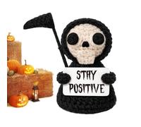 Genérico Halloween Handmade Crochet - Cute Positive Gothic Doll
