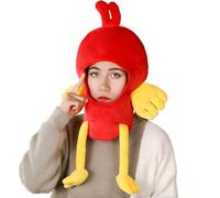 Genérico Halloween Hats, Funny Chicken Cosplay Headgear, Soft and Comfy, Costume Accessory for Adults, School Events, Festivals, Masquerade, Night Out, Family Carnival, Kids Use