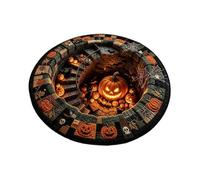 Genérico Halloween Illusion Door Mat Plush Non Slip Pumpkin Floor Rug