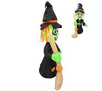 Generico Halloween Inflatable Decoration - 155cm Inflatable Witch with LED Lights | Halloween Inflatables Outdoor Indoor, Home Garden Driveway School Party Store Decor, Haunted Effect for Party