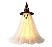 Genérico Halloween Light-Up White Ghost Decor - Spooky Table Centerpiece