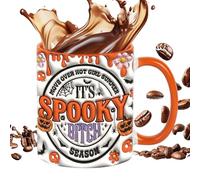 Genérico Halloween Mug, Funny Ceramic Coffee Cup for Fall Holiday Seasons, Travel Tea Mug Men Women, Festive Kitchen Drinkware Thanksgiving, Christmas, Birthdays, Coworkers, and Lovers