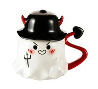 Generico Halloween Mug - Spooky Coffee Mug | Cute Funny Ceramic Ghost Cups, Portable Halloween Tea Cup, Holiday Party Supplies For Birthday Home Family Housewarming Offices Party Men Friends