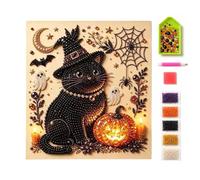 Genérico Halloween Pearl Art, 3D Pumpkin Craft, Beaded Painting Kit
