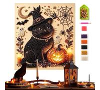 Genérico Halloween Pearl Art Kits - 3D Cute Spooky Pumpkin Handmade Decor