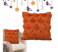 Genérico Halloween Pillow Covers - 18x18 Inch | Fall Pillow Covers with Pumpkin Halloween Decor, Bedroom, Living Room | Halløween Pilloŵ Covèrs Velvet Polyester Set of 2 Autumn Themed