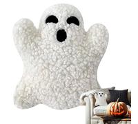 Genérico Halloween Pillows, Ghost Plush Fall Decor, Soft Spooky Cushion Doll, Cozy Accent for Bed, Sofa, Couch, Car, Hotel, Apartment, Farmhouse, Indoor Living Room, or Halloween Party Decoration