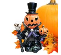 Genérico Halloween Pumpkin Figurine - Resin 14.5x8x5.5cm | Jack Lantern
