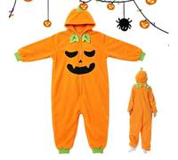 Genérico Halloween Pumpkin Hoodie Cosplay Bodysuit Plush Outfit