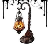 Genérico Halloween Pumpkin Light - USB Powered Lamp | Gothic Resin Decor